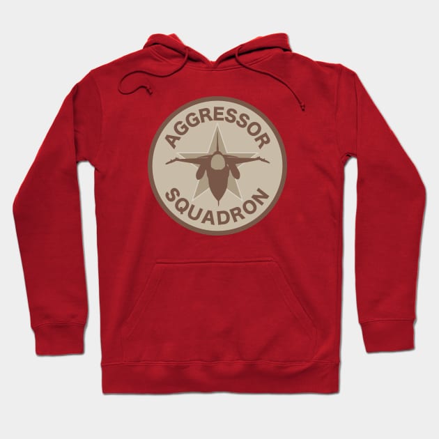 Aggressor Squadron (desert subdued) Hoodie by TCP